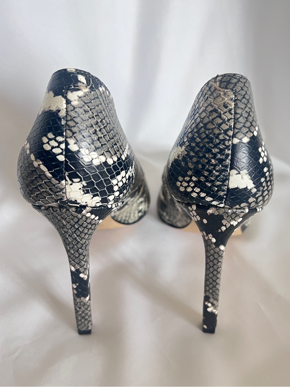 Nine West Ezra3 Snake-Print Pointed Toe Stiletto Pumps High Heels Size 9 M - Picture 4 of 7
